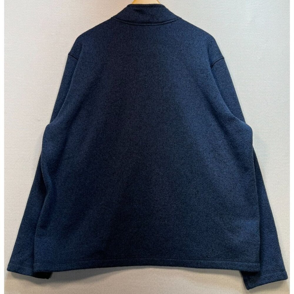 Eddie Bauer Men's Quarter Zip Fleece Pullover Sweater Long Sleeve Size XXL Blue - Picture 2 of 11